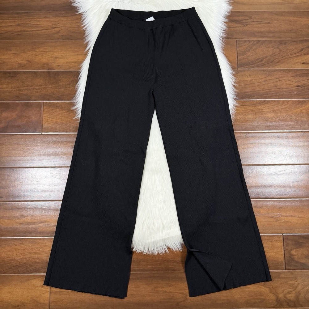 Legoe Heritage Women's Maternity Size 1 / US Medium Black Rib Knit Pull On Pants